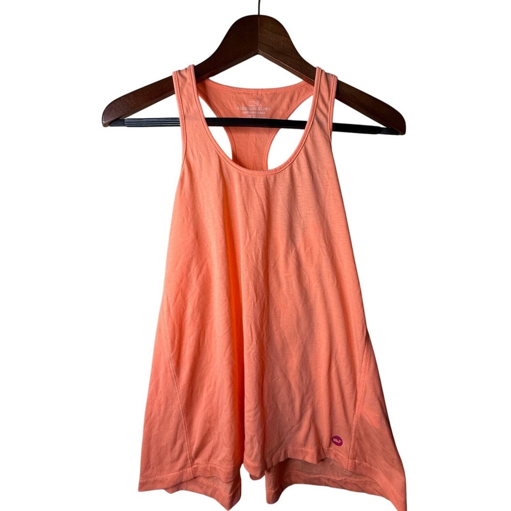 Vineyard Vines Performance Racerback A-Line Tank‎ Orange Size XXS